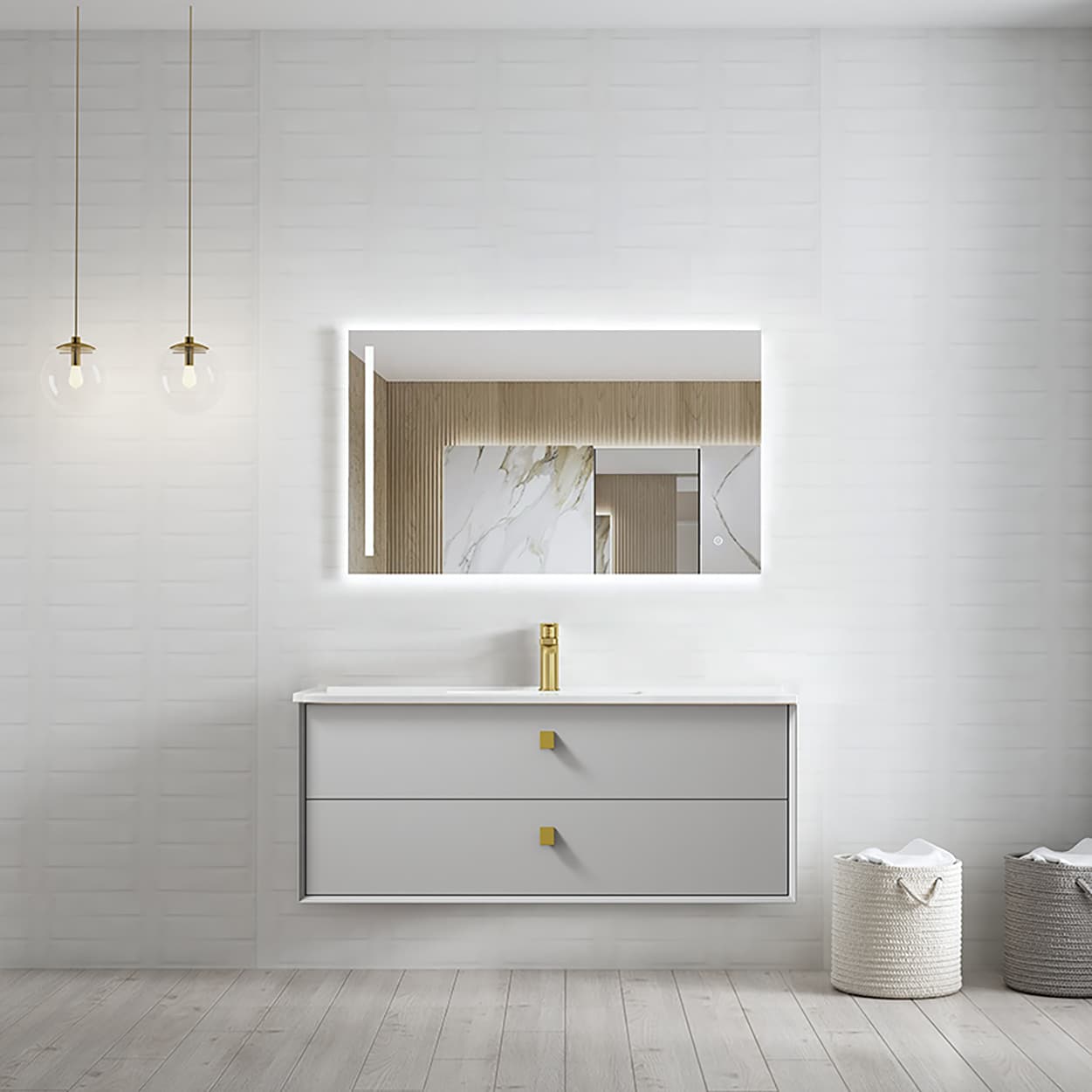 Azure Grey Wall Hung Vanity