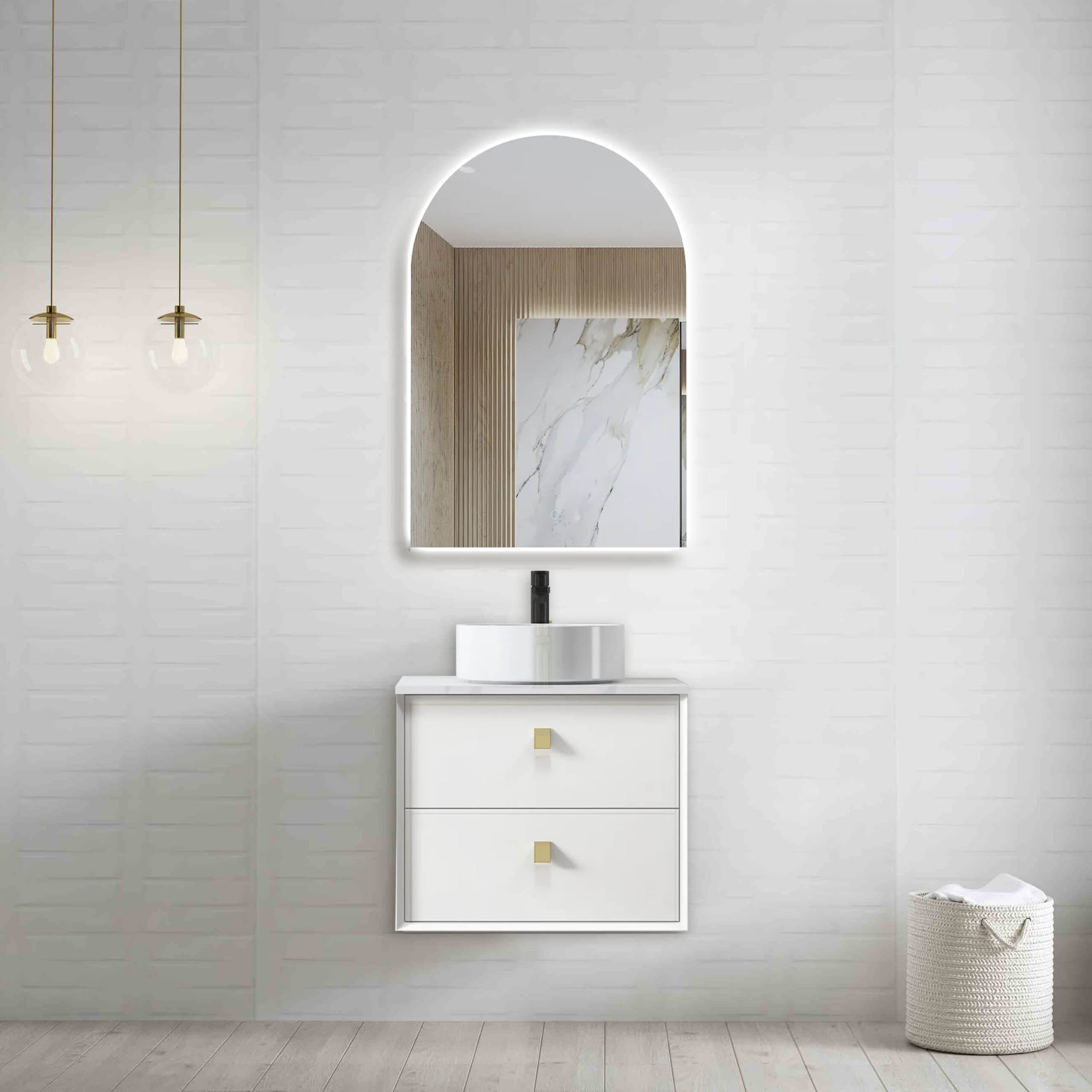Azure White Wall Mounted Vanity