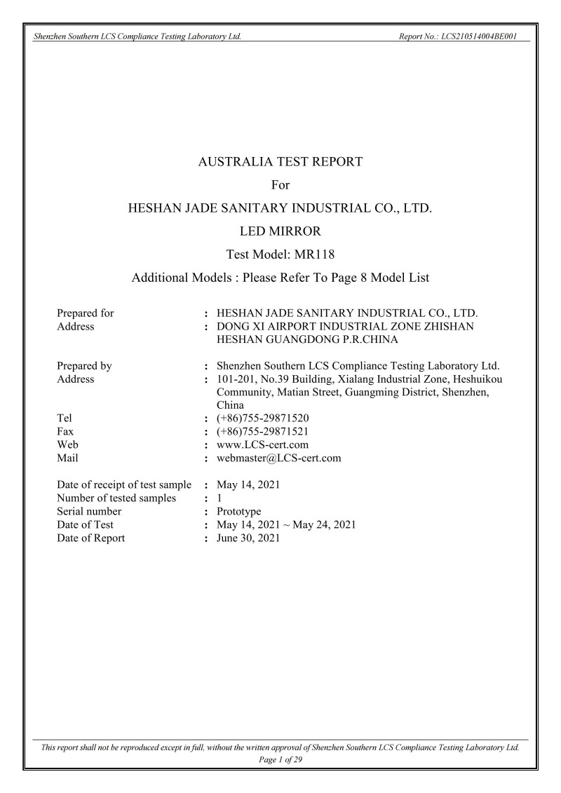 LED_Mirror_Australia_EMC_Test_Report
